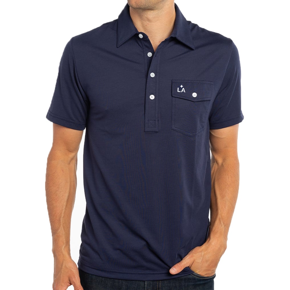 LA Galaxy Criquet Player Polo - Navy