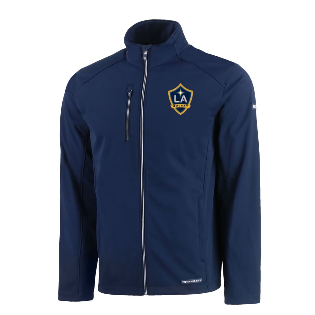  LA Galaxy Cutter & Buck Evoke Eco Softshell Recycled Full-Zip Jacket - Navy