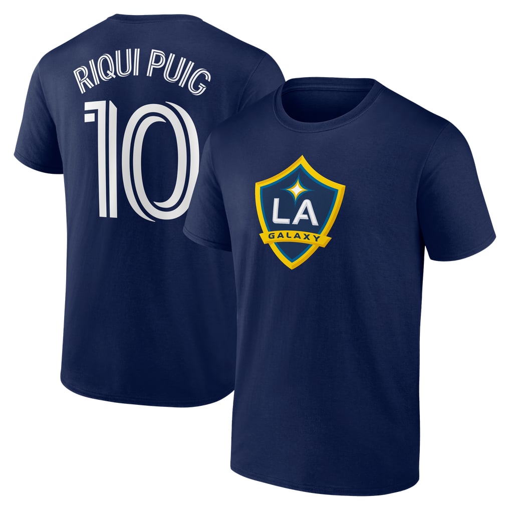 Riqui Puig LA Galaxy Authentic Stack Name & Number T-Shirt - Navy