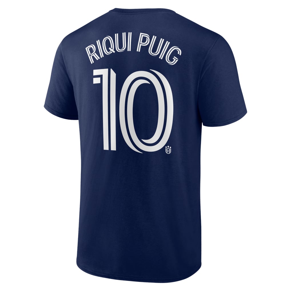 Riqui Puig LA Galaxy Authentic Stack Name & Number T-Shirt - Navy