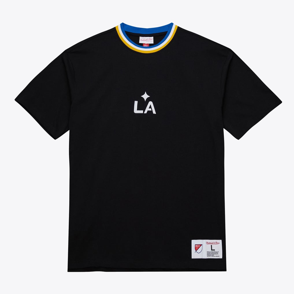 LA Galaxy Mitchell & Ness Playmaker T-Shirt - Black