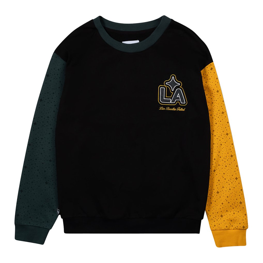 LA Galaxy Live Breathe Futbol Unisex Pullover Sweatshirt - Black