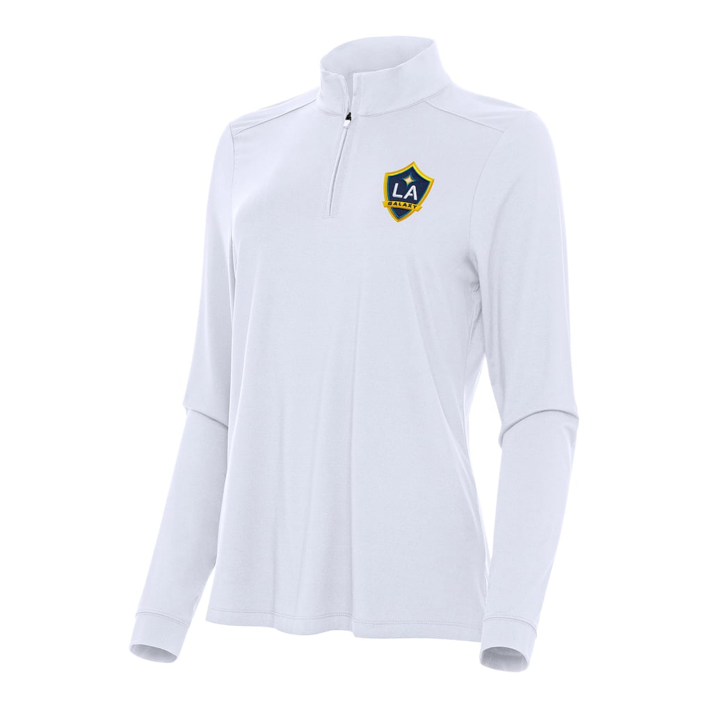 LA Galaxy Antigua Women's Intent Quarter-Zip Top - White
