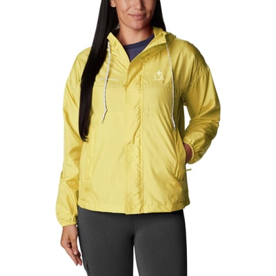 LA Galaxy Columbia Women's Flash Challenger Omni-Shade Full-Zip Windbreaker - Gold