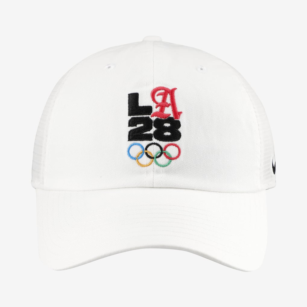 LA28 Summer Olympics Nike Script Club Trucker Adjustable Hat - White