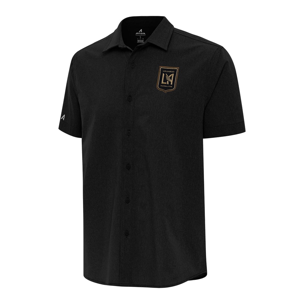  LAFC Antigua Activate Button-Up Shirt - Black
