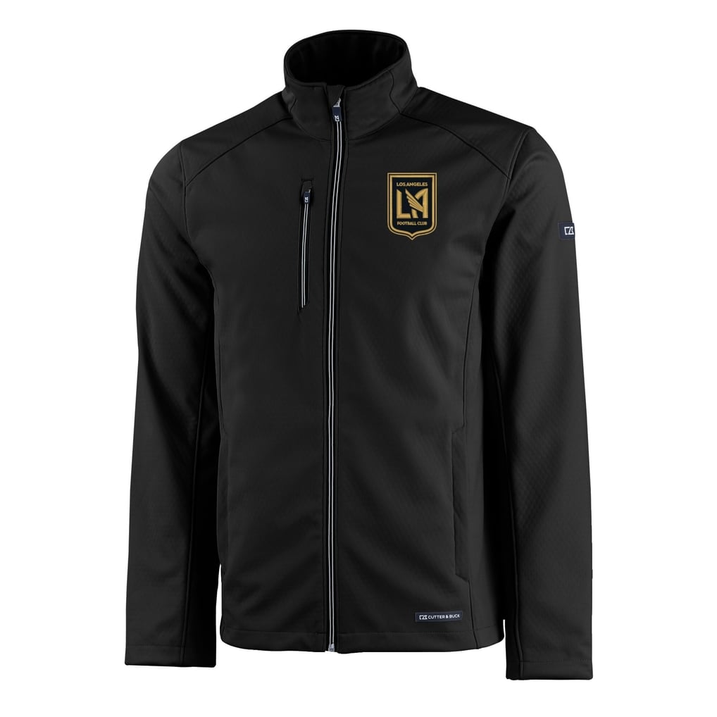  LAFC Cutter & Buck Evoke Eco Softshell Recycled Full-Zip Jacket - Black