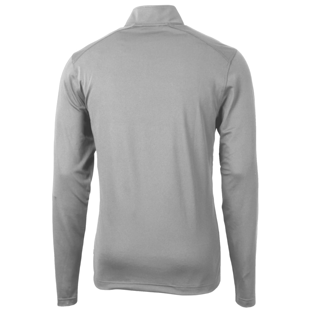 LAFC Cutter & Buck DryTec Virtue Eco Pique Recycled Quarter-Zip Pullover - Gray