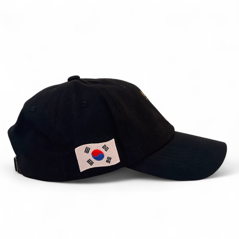 Son Heung-Min LAFC Flag Dad Adjustable Hat - Black