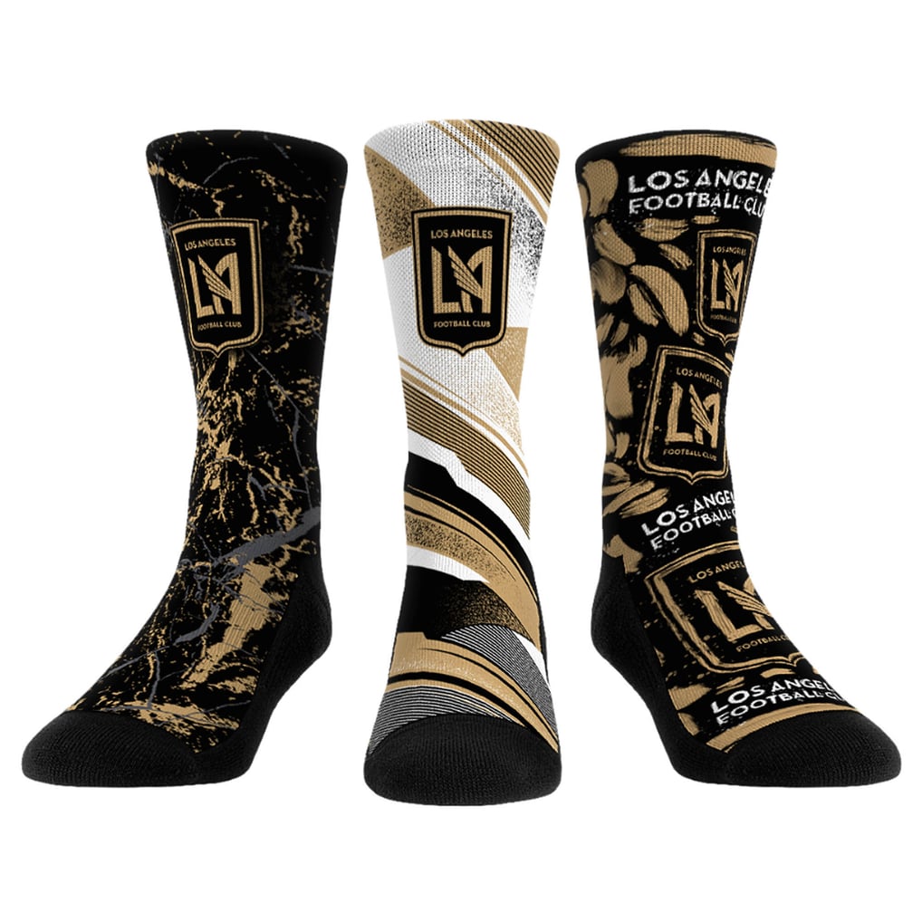  LAFC Rock Em Socks Three-Pack Crew Socks Set - Black