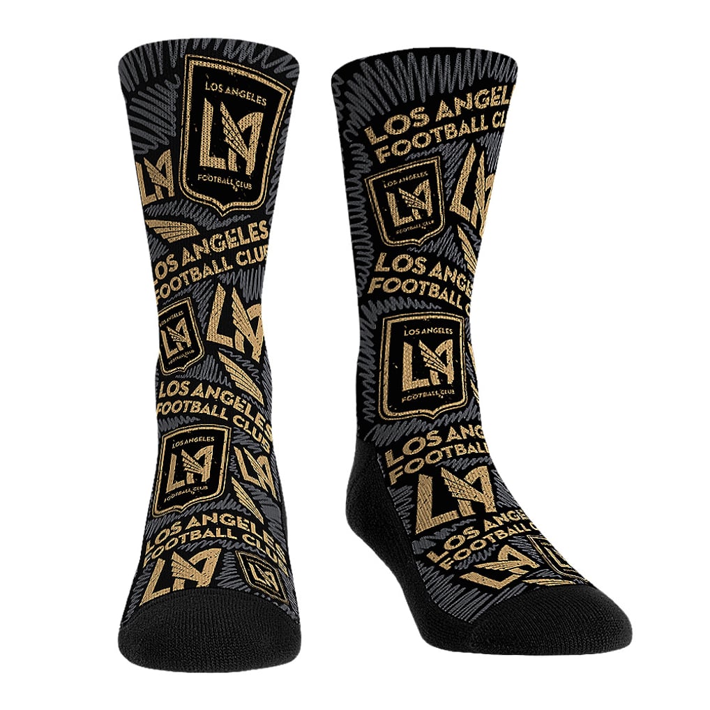 LAFC Rock Em Socks Three-Pack Crew Socks Set