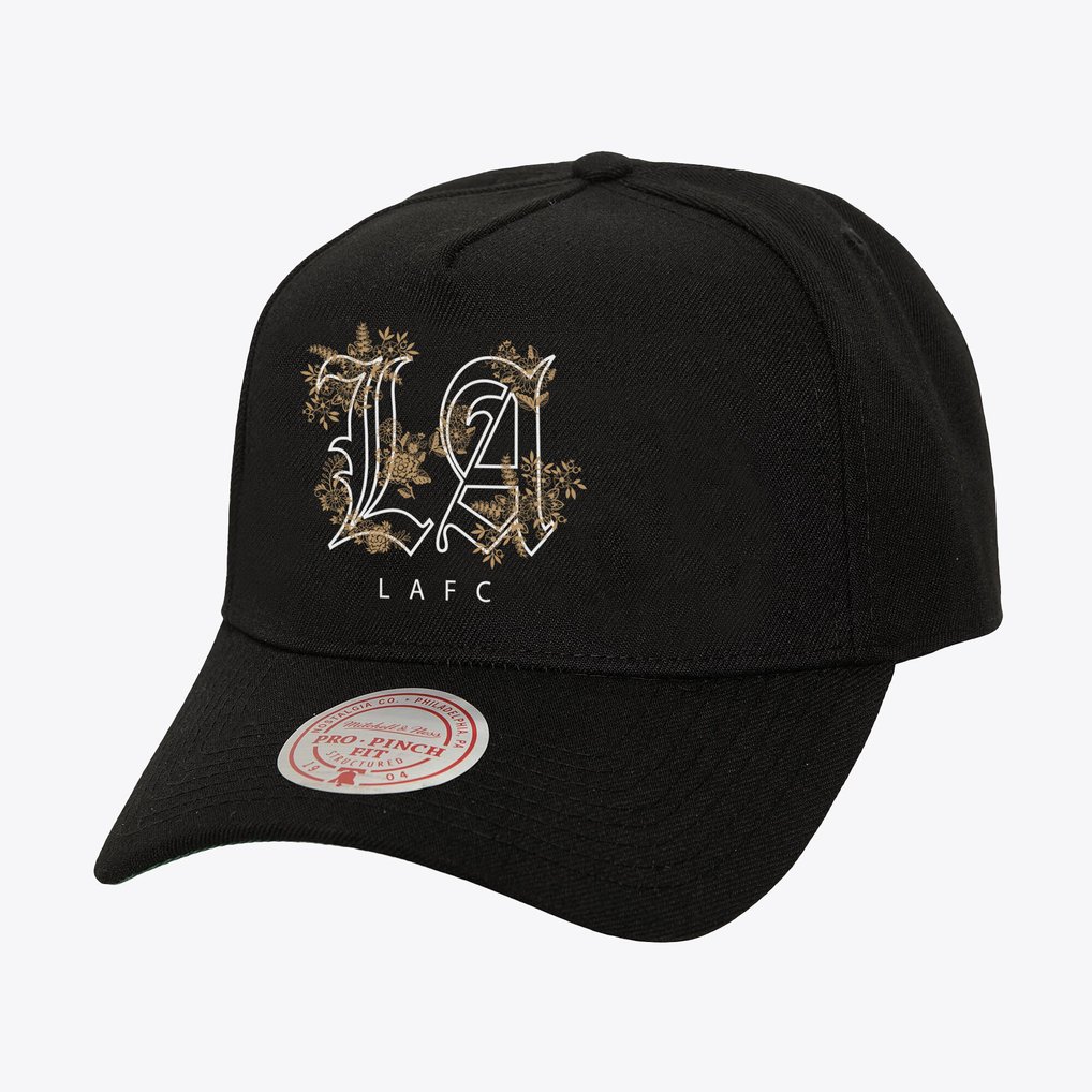 LAFC Mitchell & Ness Playmaker Pro Pinch Snapback Hat - Black