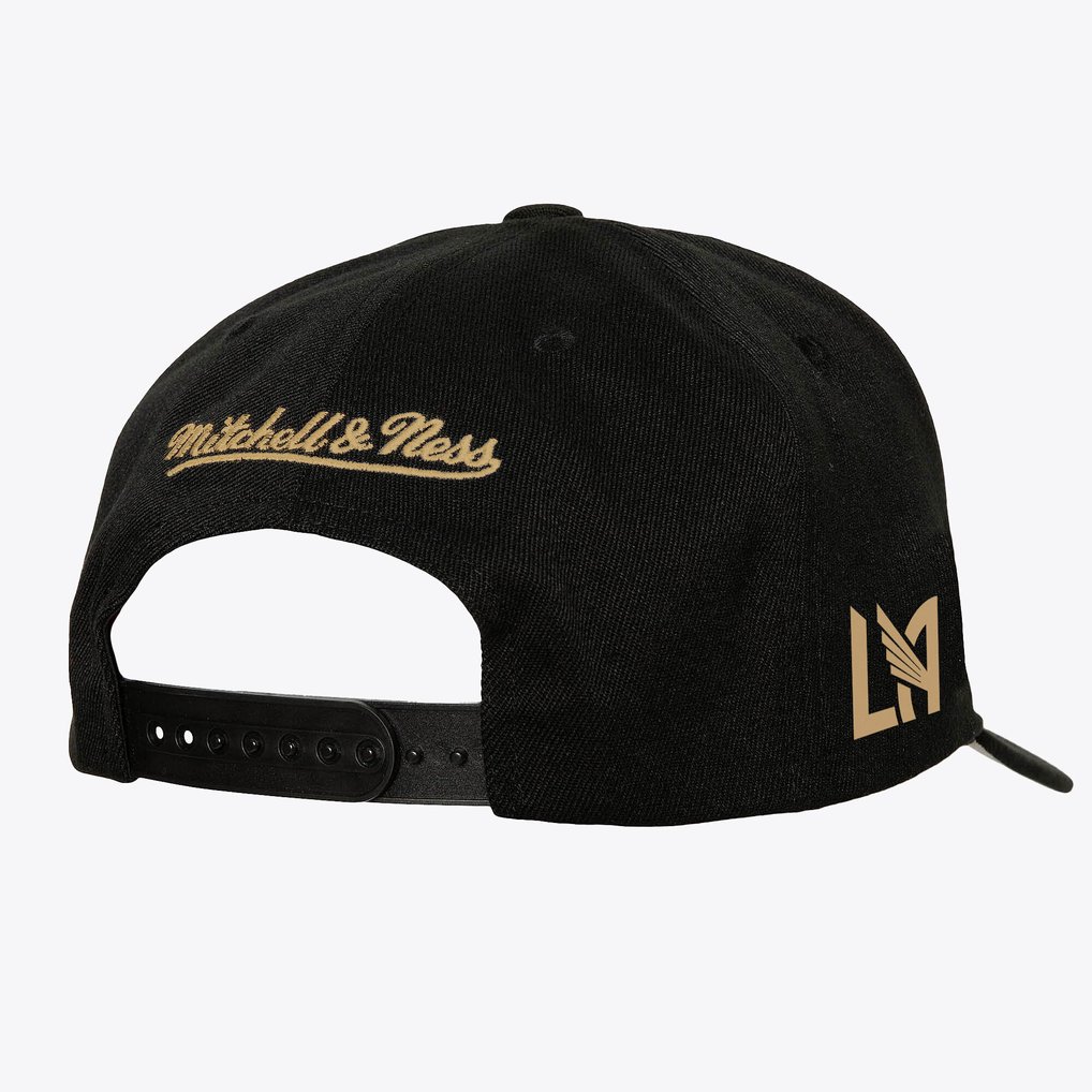 LAFC Mitchell & Ness Playmaker Pro Pinch Snapback Hat - Black