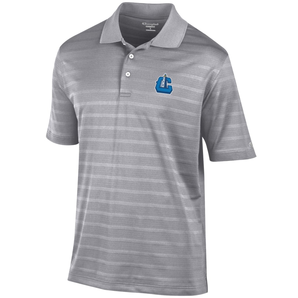  Lake County Captains Champion Textured Solid Polo - Gray