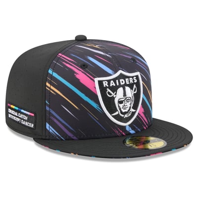 Las Vegas Raiders New Era 2026 NFL Crucial Catch 59FIFTY Fitted Hat - Black