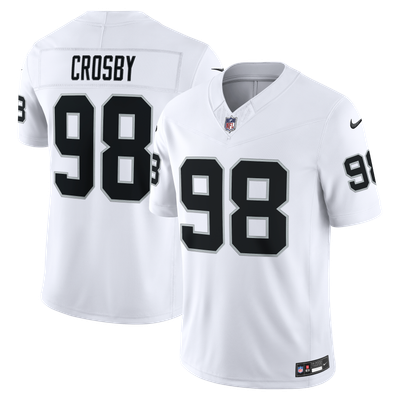 Maxx Crosby Las Vegas Raiders Nike Vapor F.U.S.E. Stitched Limited Jersey - White