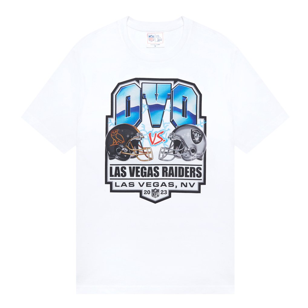 Las Vegas Raiders OVO Helmet Logo T-Shirt - White