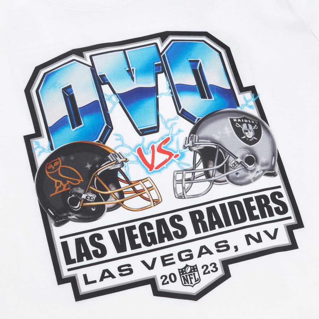 Las Vegas Raiders OVO Helmet Logo T-Shirt - White