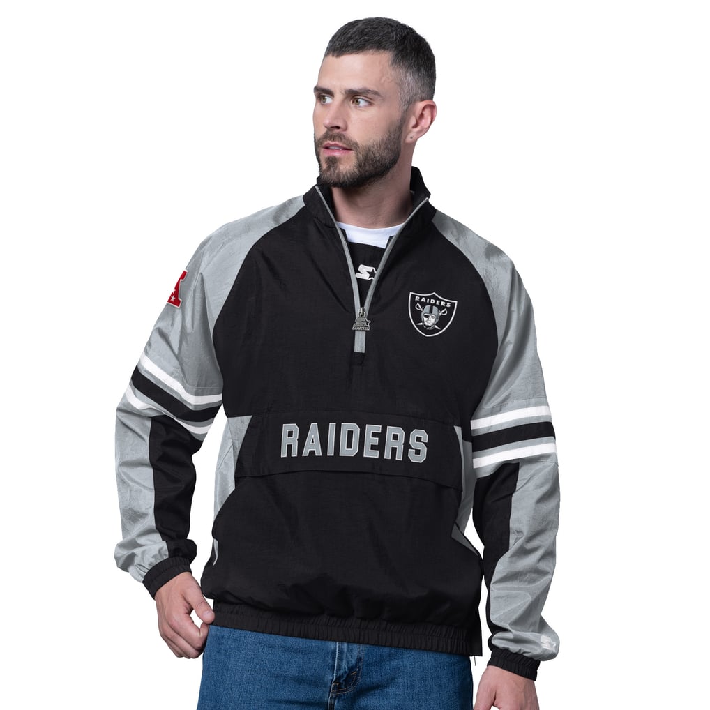 Las Vegas Raiders Starter Prospect Half-Zip Pullover - Black