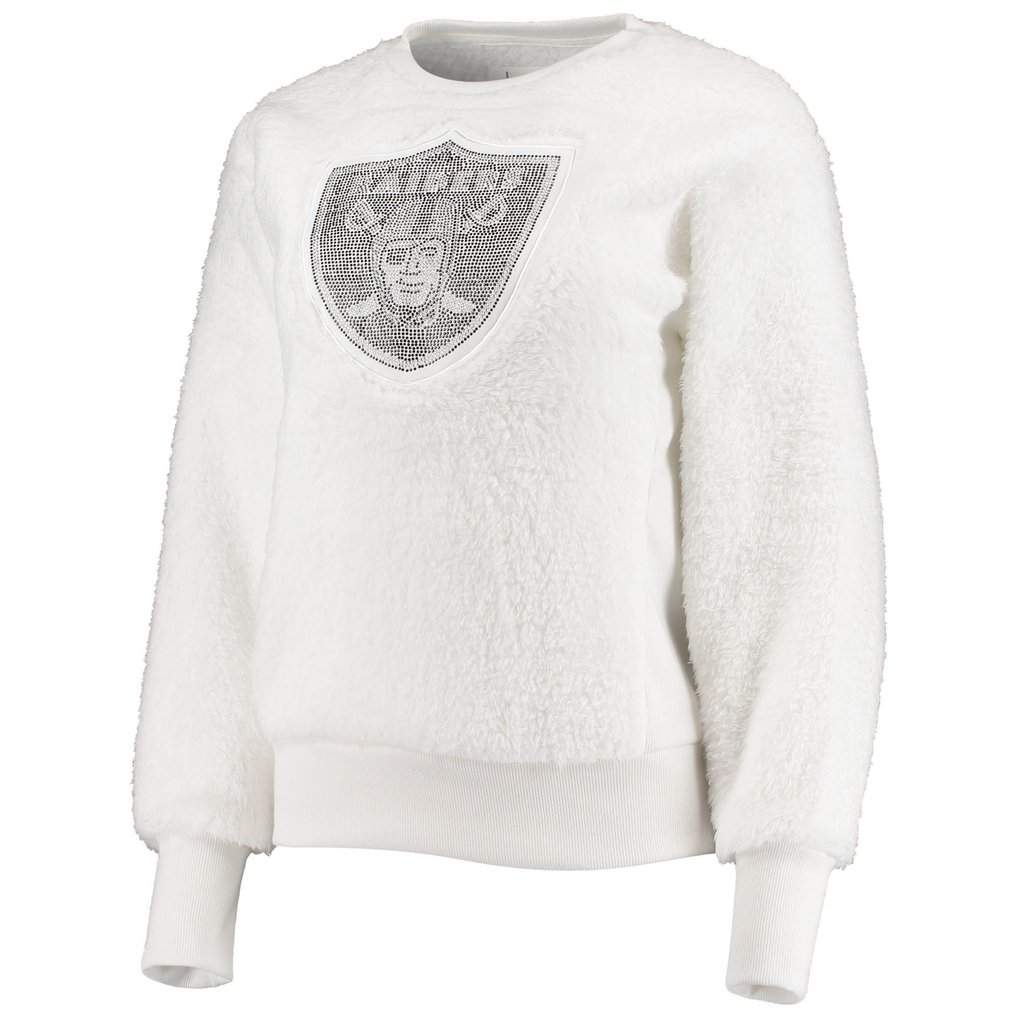 Las Vegas Raiders Touch Women's Milestone Tracker Pullover Sweatshirt - White
