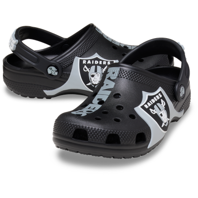  Las Vegas Raiders Crocs Youth Classic Clog - Black