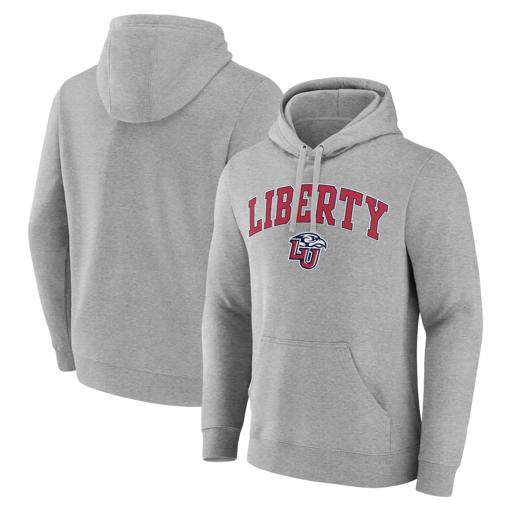 Liberty Flames Campus Pullover Hoodie - Gray
