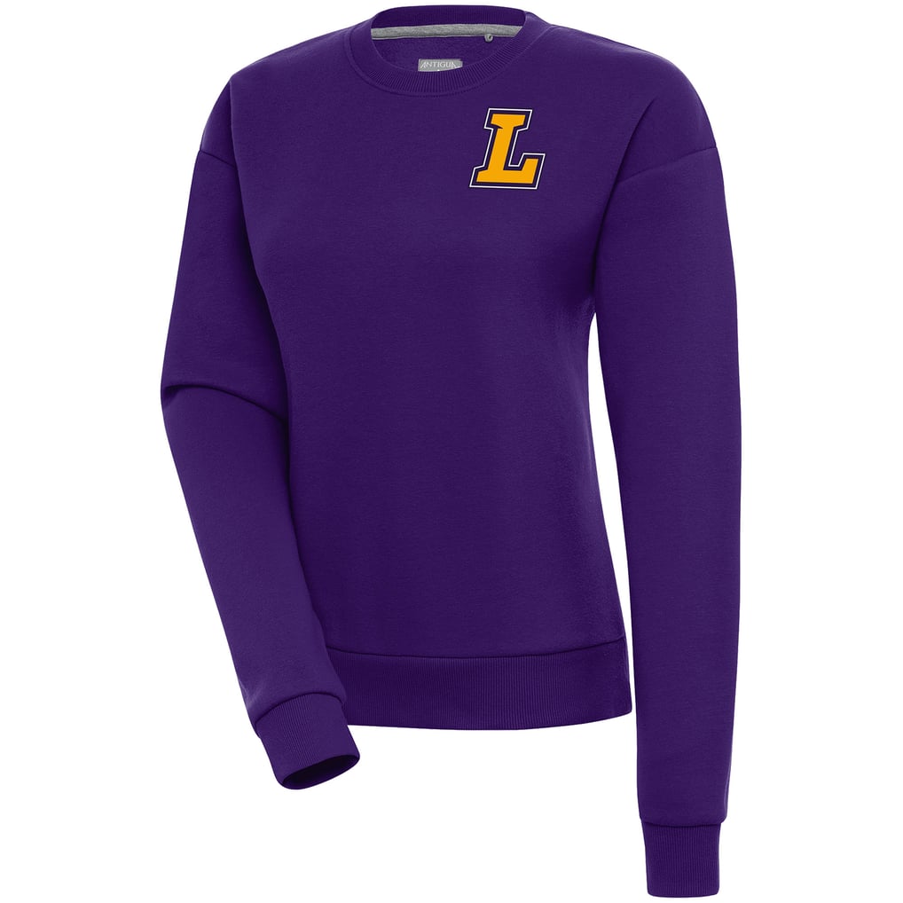  Lipscomb Bisons Antigua Women's Victory Crewneck Pullover Sweatshirt - Purple