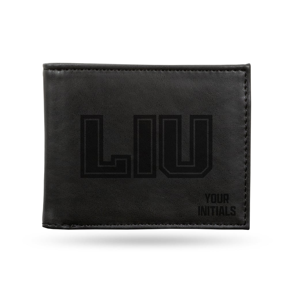 LIU Sharks Personalized Billfold Wallet - Black