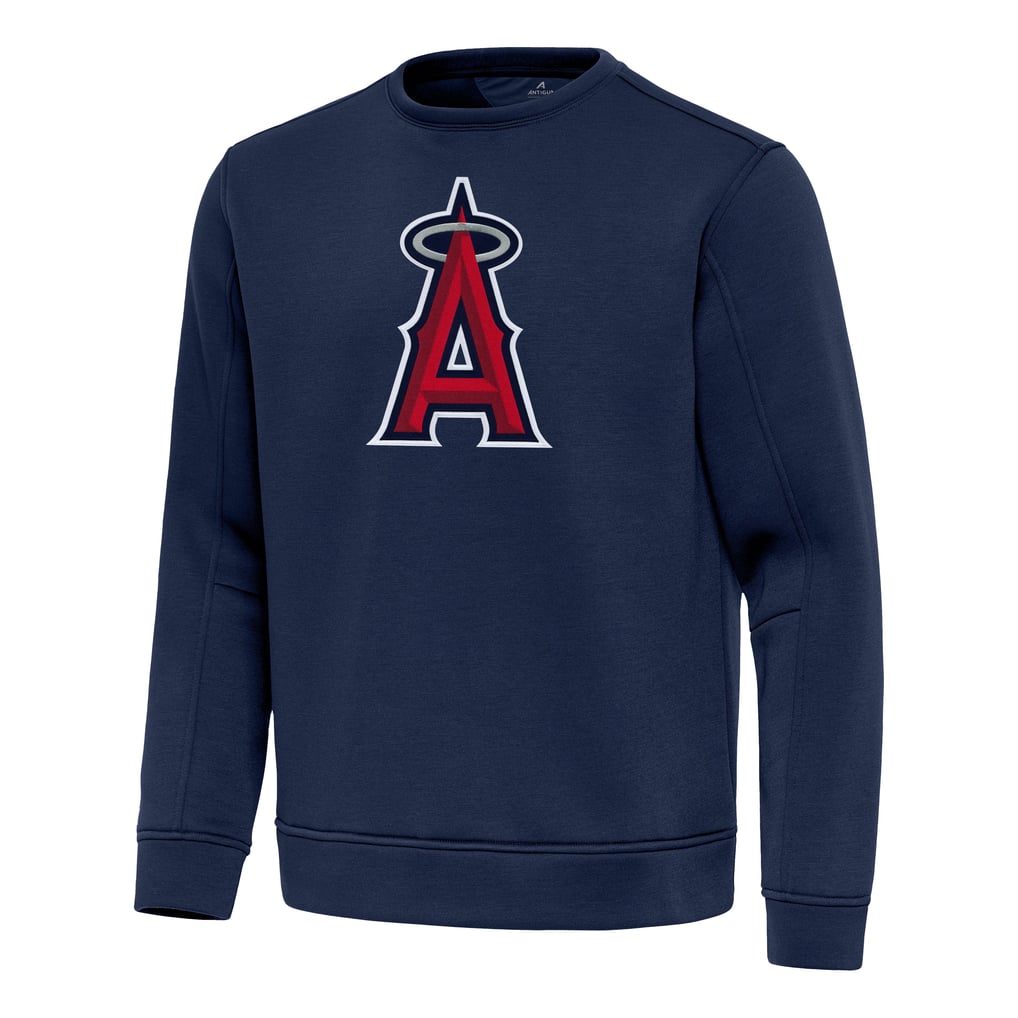 Los Angeles Angels Antigua Relevant Lightweight Pullover Sweatshirt - Navy