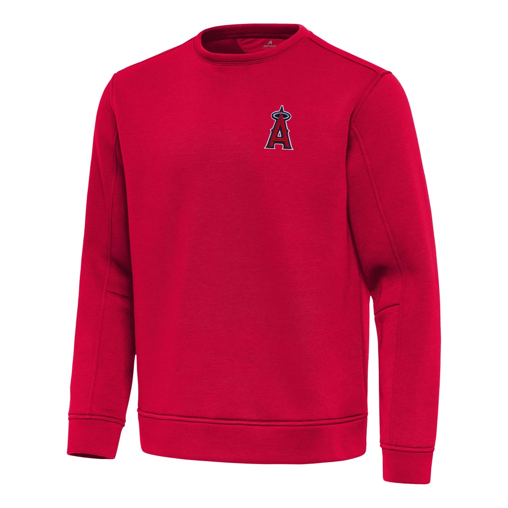 Los Angeles Angels Antigua Relevant Lightweight Pullover Sweatshirt - Red