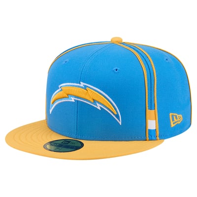Los Angeles Chargers New Era Soutache 59FIFTY Fitted Hat - Powder Blue
