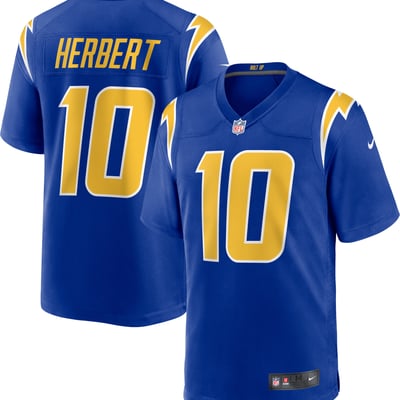 Justin Herbert Los Angeles Chargers Nike Alternate Game Jersey - Royal