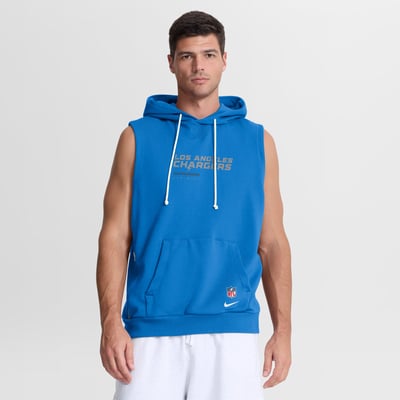 Los Angeles Chargers Nike Sideline Standard Issue Dri-FIT Sleeveless Hoodie - Powder Blue