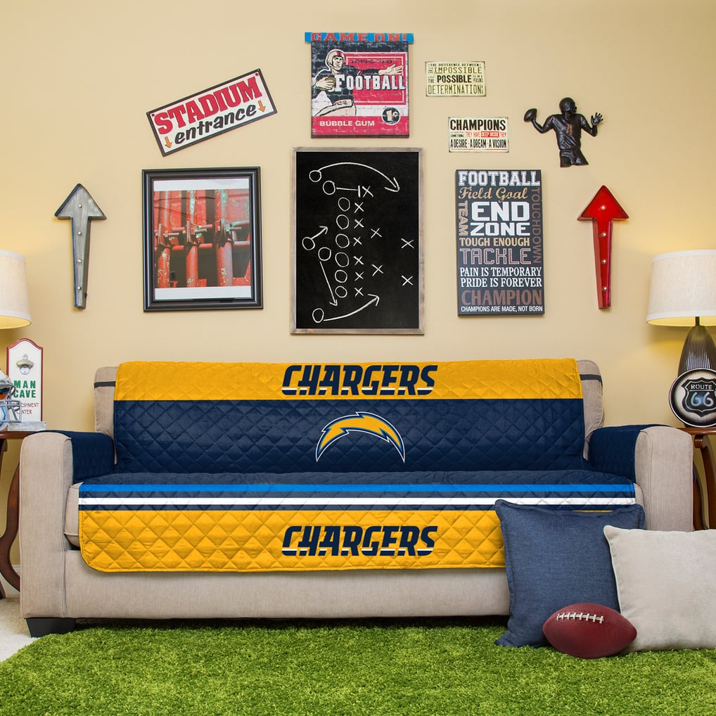 LA Chargers Sofa Protector - Navy