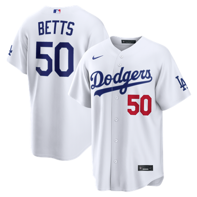 Mookie Betts Los Angeles Dodgers Nike  Home Stadium Jersey - White