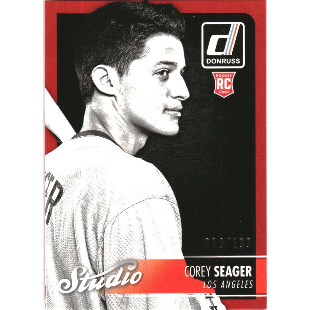 2016 Donruss Studio Red Border #S5 Corey Seager