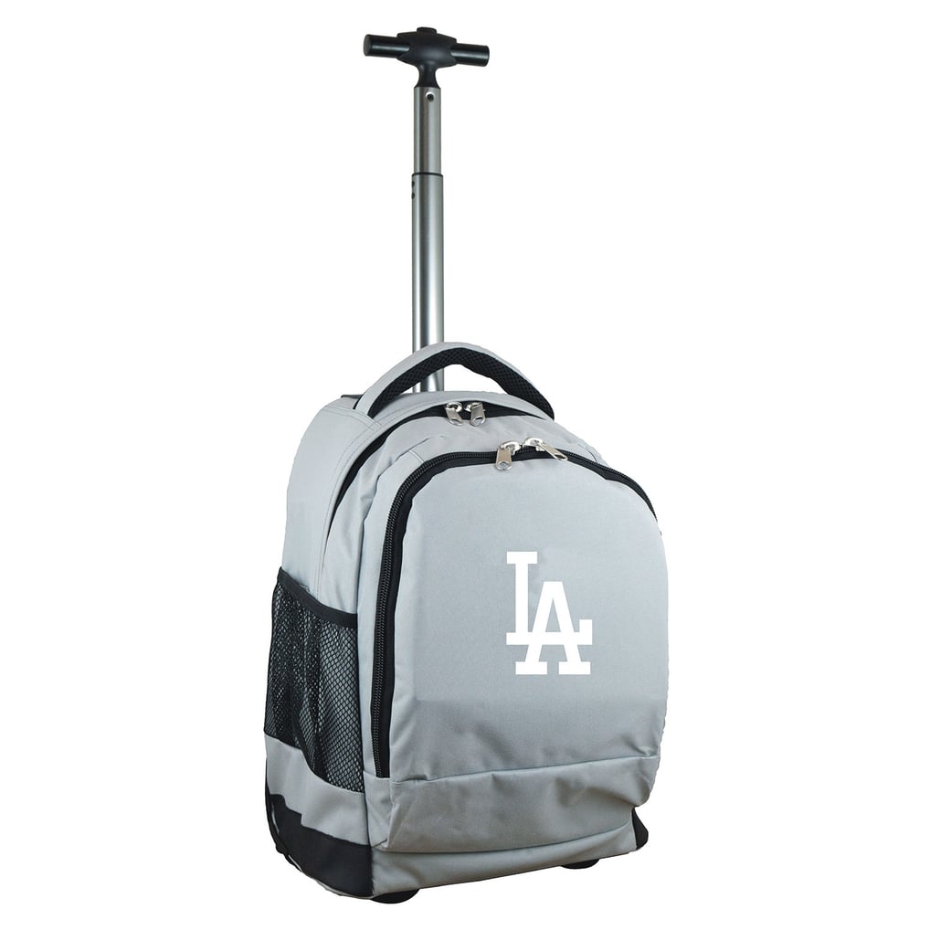 Los Angeles Dodgers 19'' Premium Wheeled Backpack - Gray