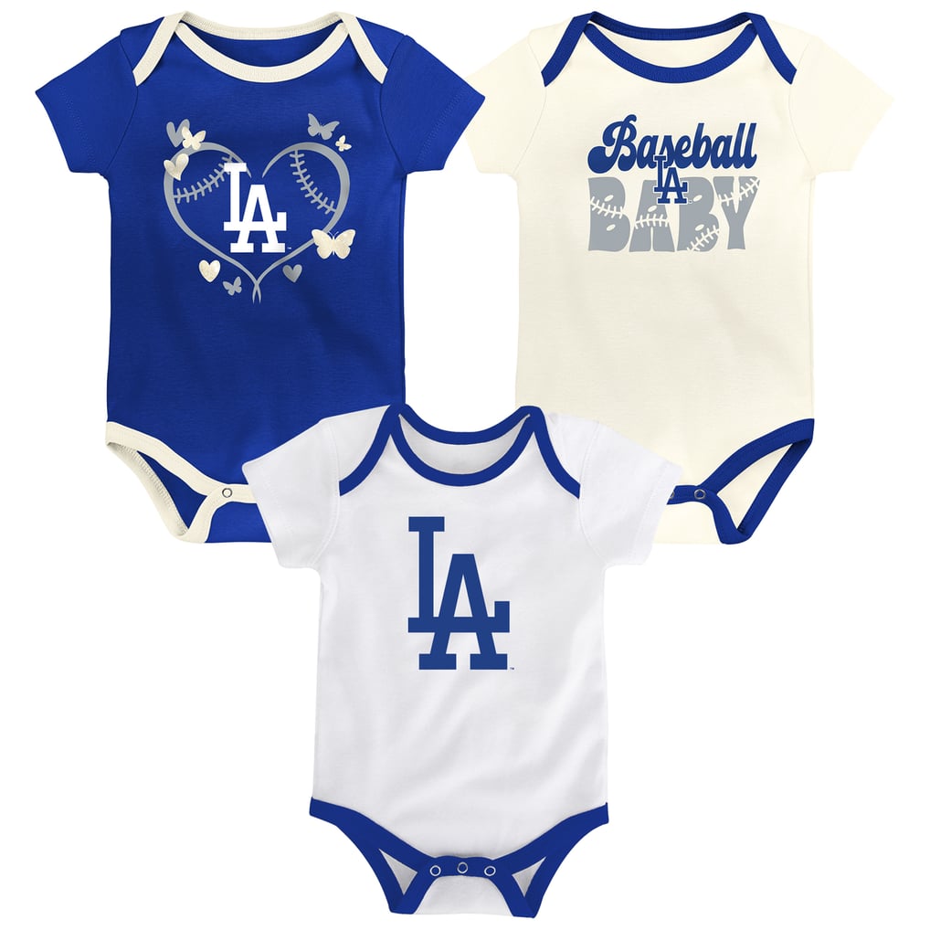  Los Angeles Dodgers Outerstuff Infant Home Team 3-Pack Bodysuit Set