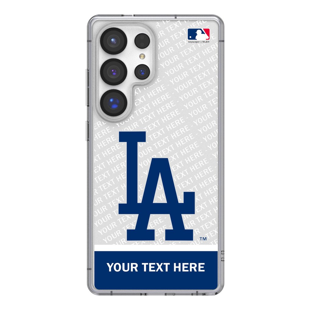 Los Angeles Dodgers Endzone Design Galaxy Clear Phone Case