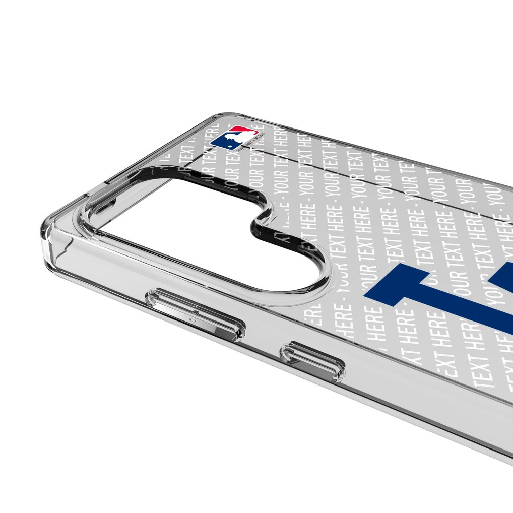 Los Angeles Dodgers Endzone Design Galaxy Clear Phone Case