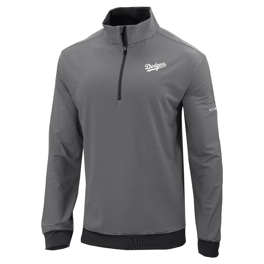  Los Angeles Dodgers Columbia Omni-Wick Even Lie Quarter-Zip Pullover Top - Black