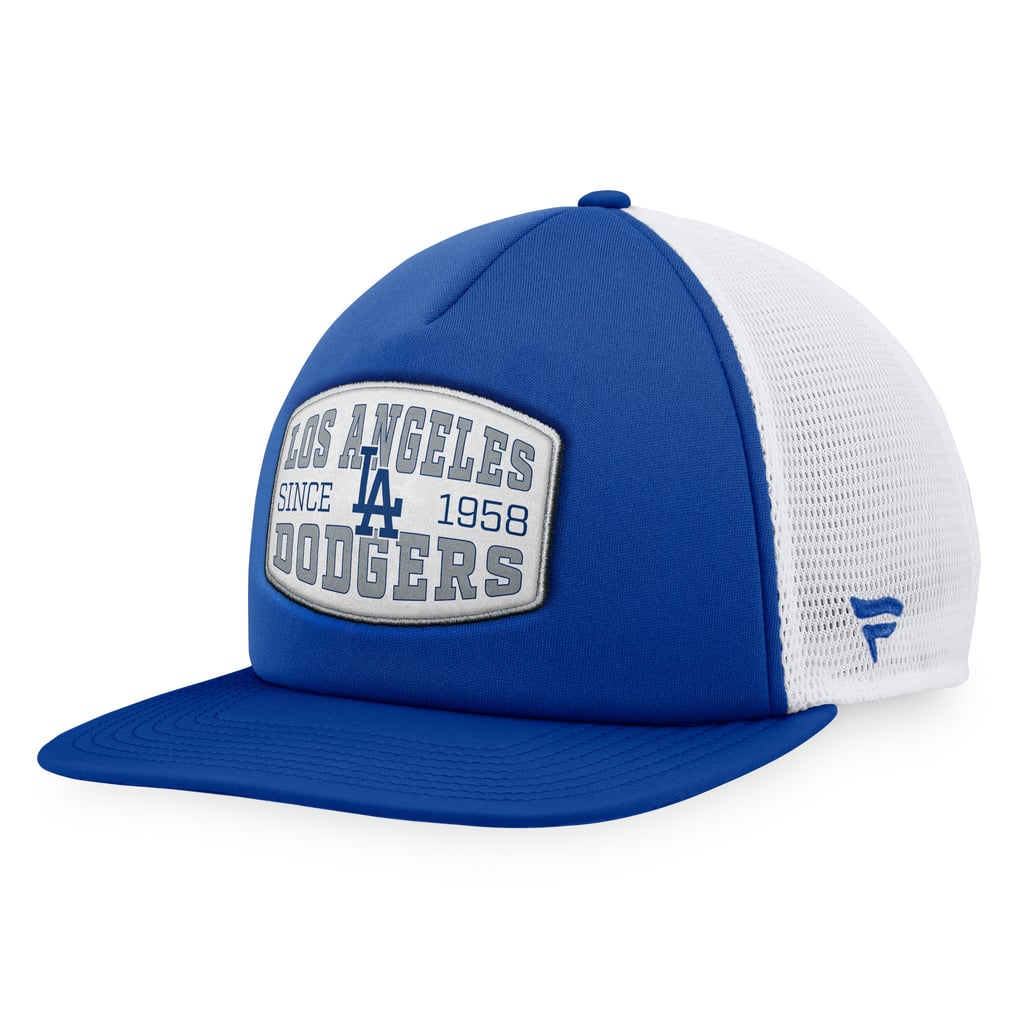  Los Angeles Dodgers Fanatics Foam Front Patch Trucker Snapback Hat - Royal