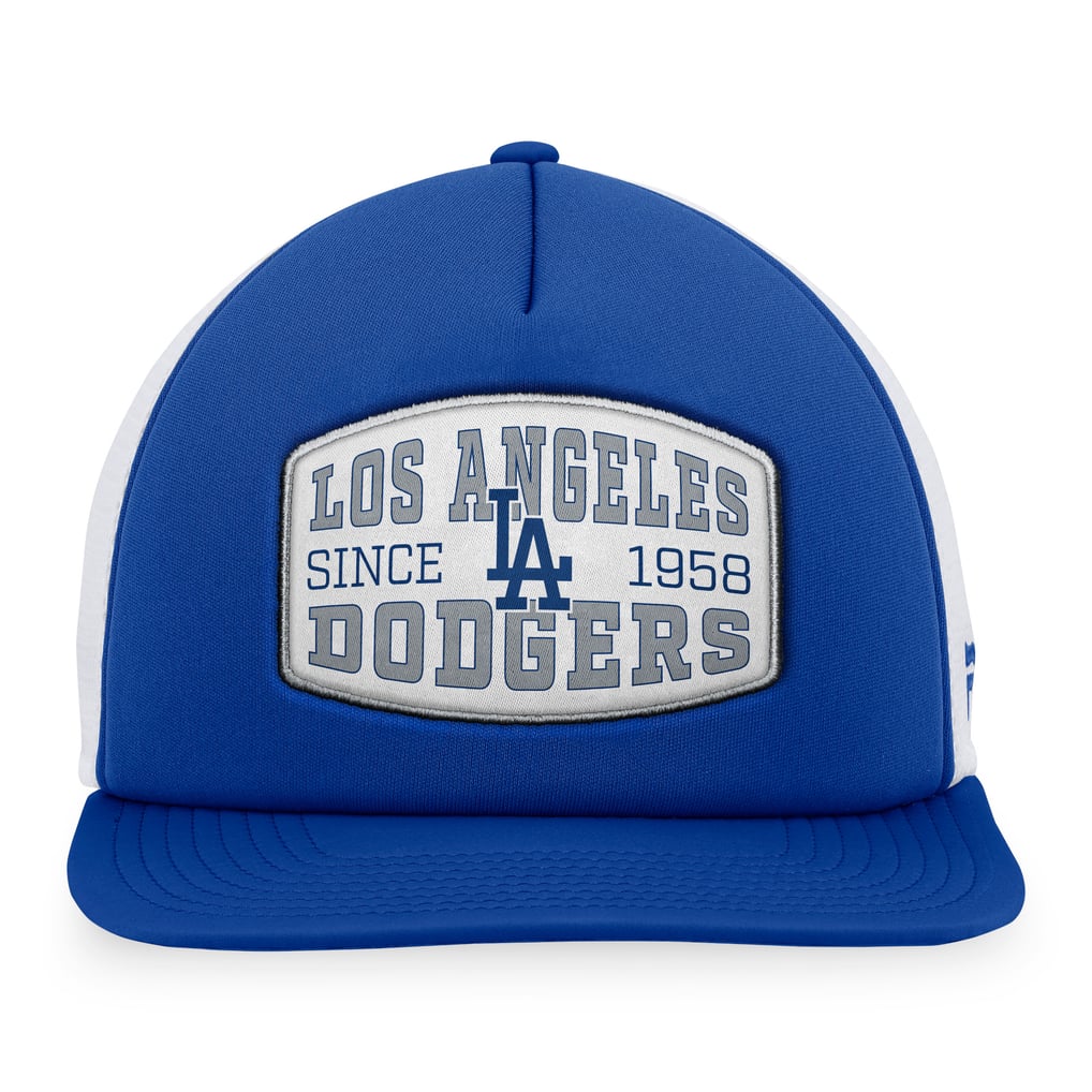  Los Angeles Dodgers Fanatics Foam Front Patch Trucker Snapback Hat - Royal