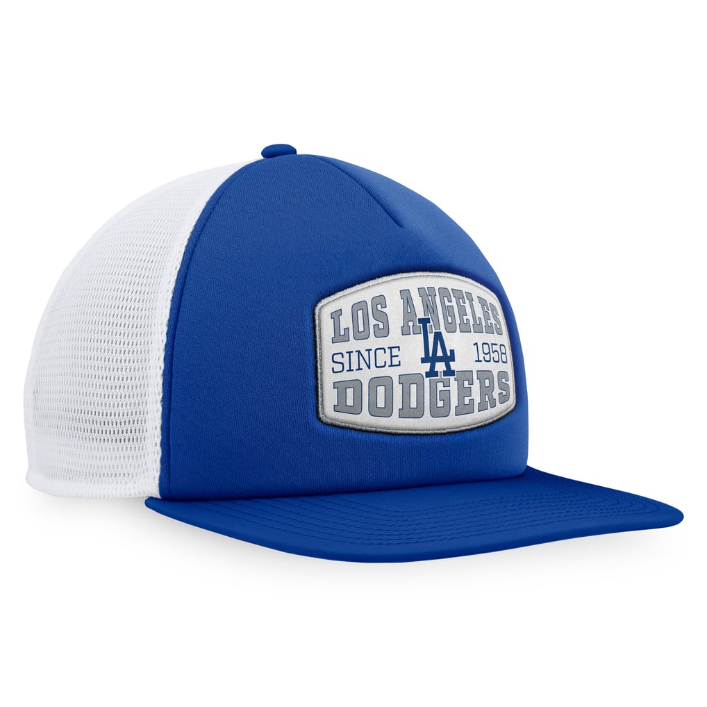  Los Angeles Dodgers Fanatics Foam Front Patch Trucker Snapback Hat - Royal