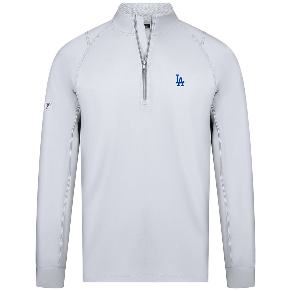 Los Angeles Dodgers Levelwear Theory Insignia Quarter-Zip Pullover - White
