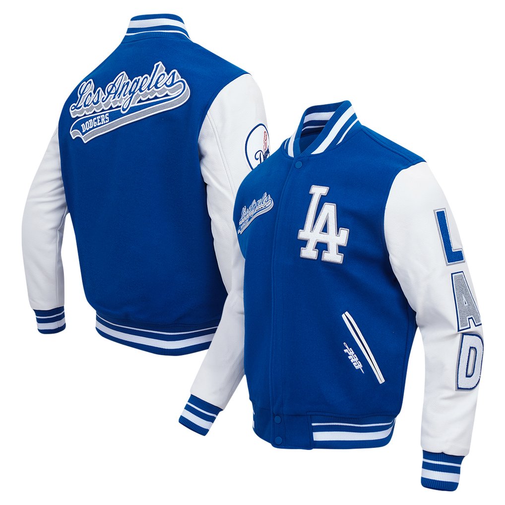 Los Angeles Dodgers Pro Standard Script Tail Wool Full-Zip Varity Jacket - Royal