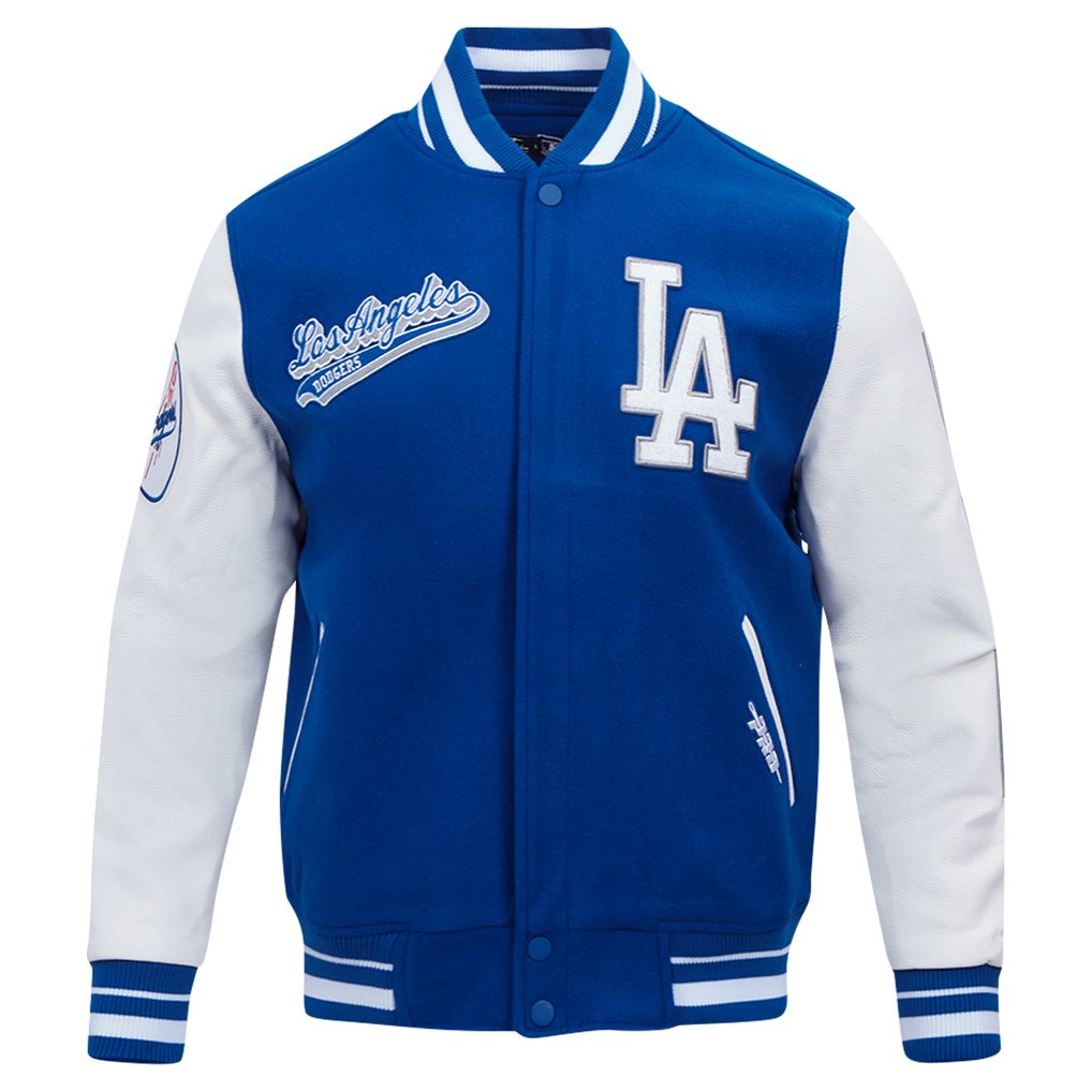 Los Angeles Dodgers Pro Standard Script Tail Wool Full-Zip Varity Jacket - Royal