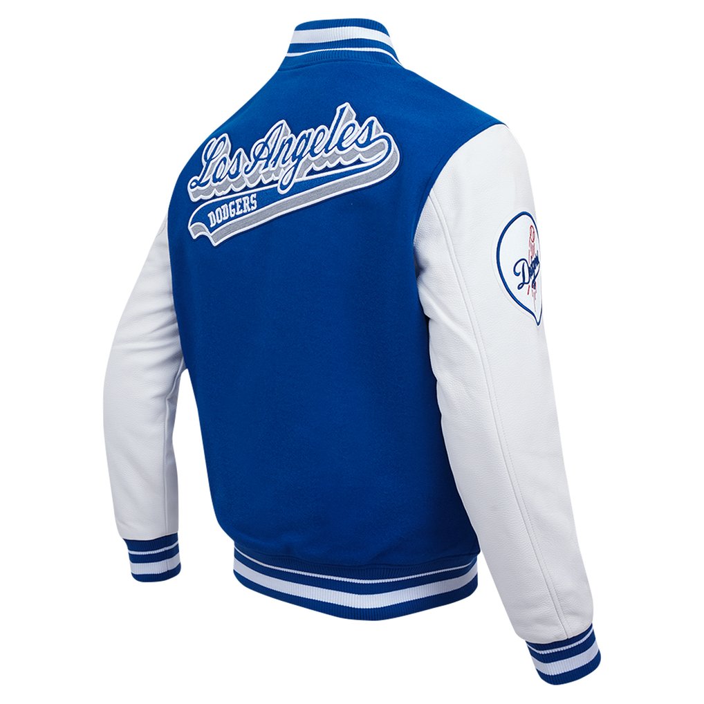 Los Angeles Dodgers Pro Standard Script Tail Wool Full-Zip Varity Jacket - Royal