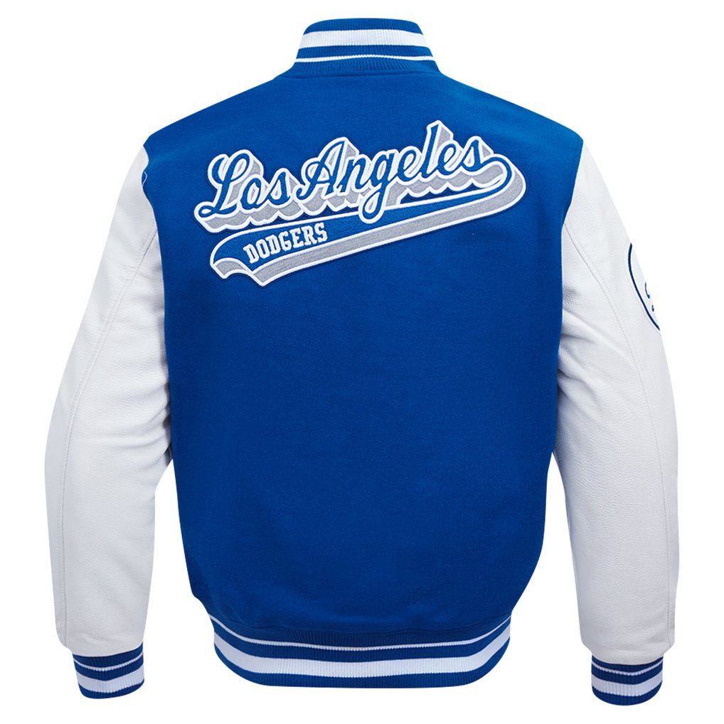Los Angeles Dodgers Pro Standard Script Tail Wool Full-Zip Varity Jacket - Royal