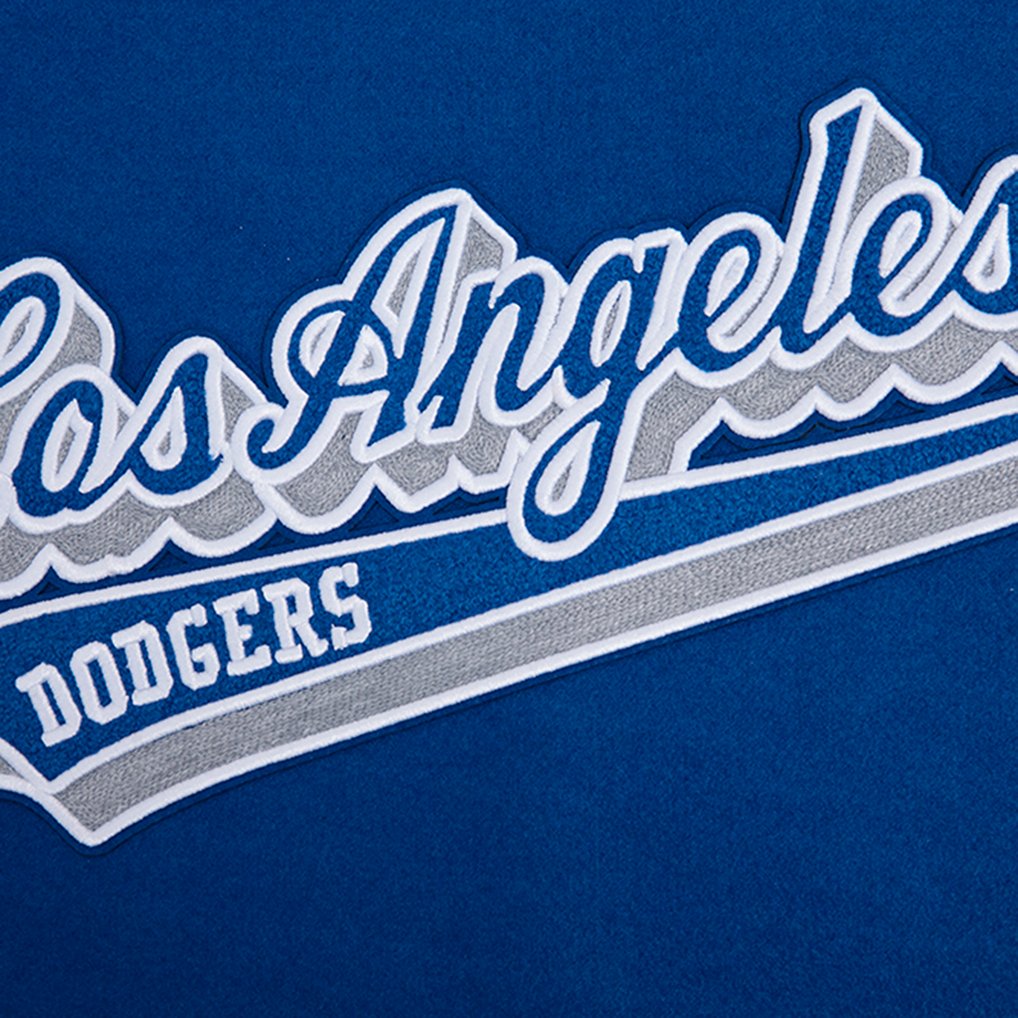 Los Angeles Dodgers Pro Standard Script Tail Wool Full-Zip Varity Jacket - Royal